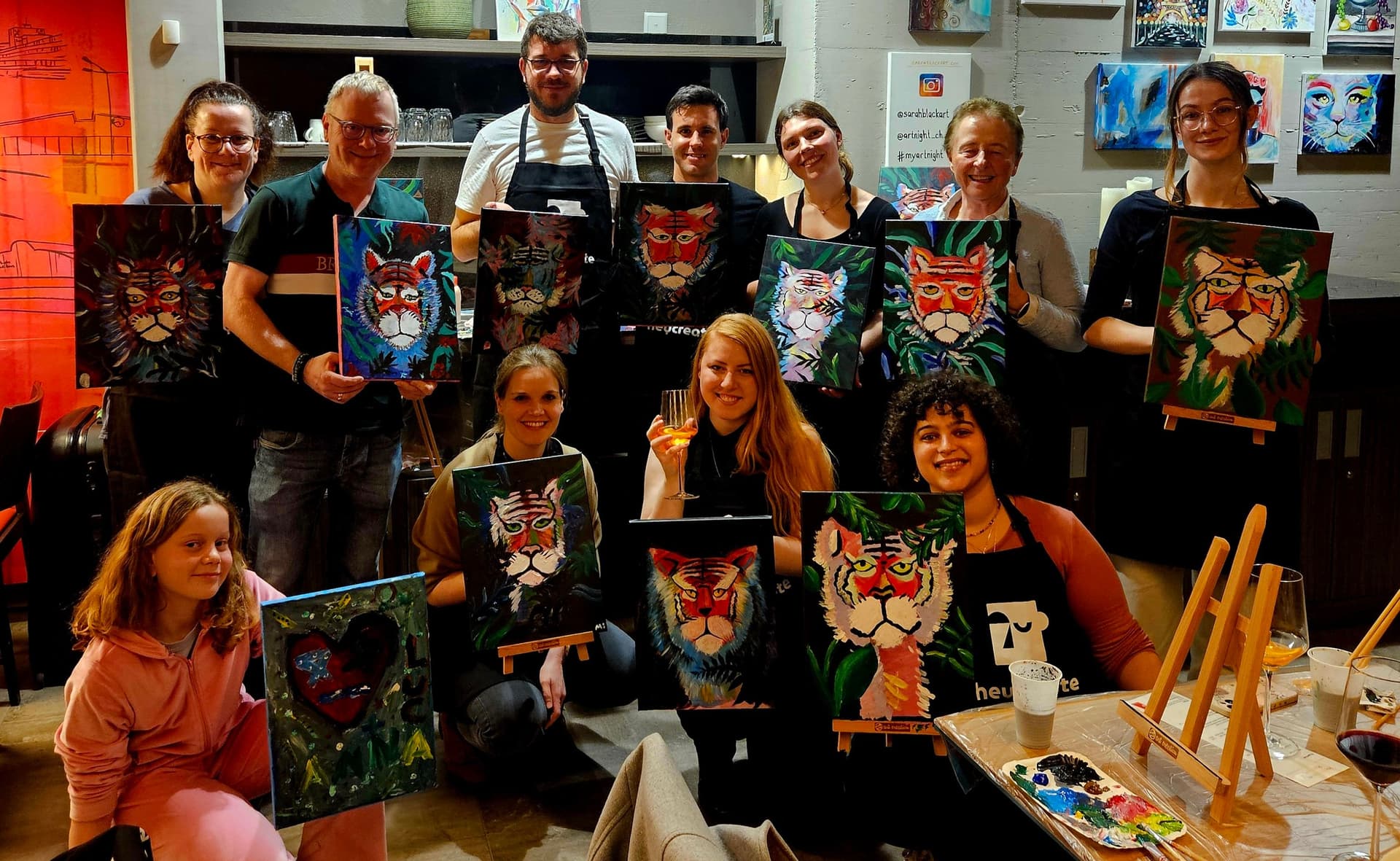 Step-by-Step zum Meisterwerk: Hinter den Kulissen eines Malworkshops im Riedbach